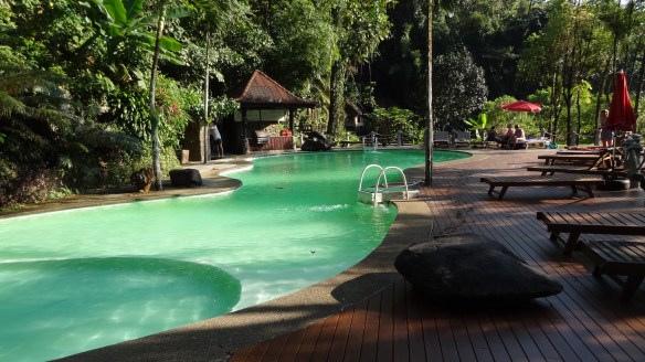 The pool at the resort.
