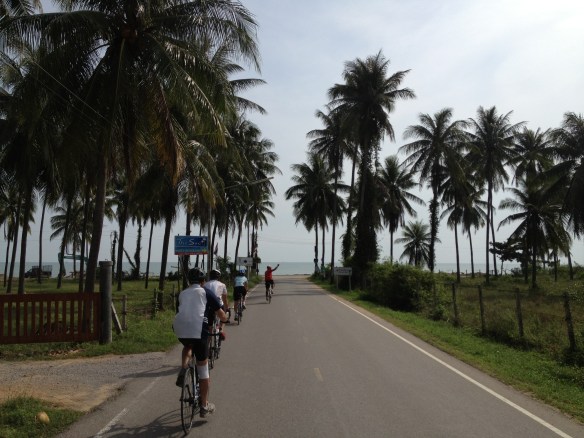 Cycling down towards the sea, the Gulf was always as 