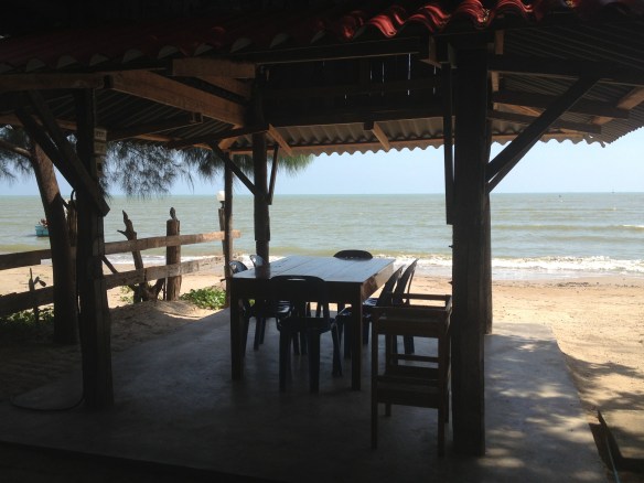 Our table for lunch, not a bad spot I'd say