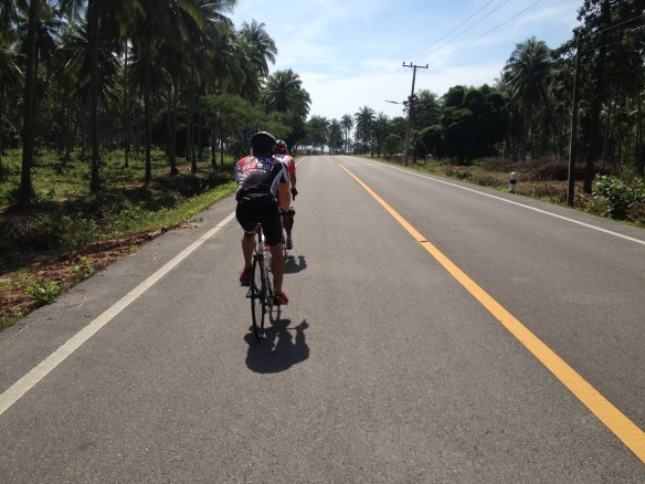 .....and onto a more typical quiet road heading now back down towards the coast. The roads were almost always as smooth as this one is.