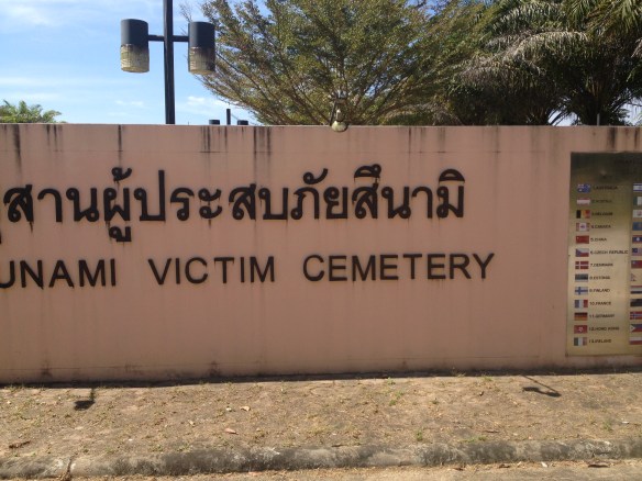The entrance to the tsunami cemetery....