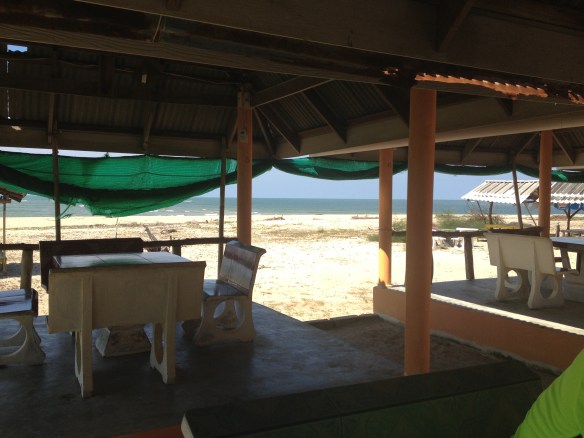 Our lunch spot, strangely and also very sadly deserted.