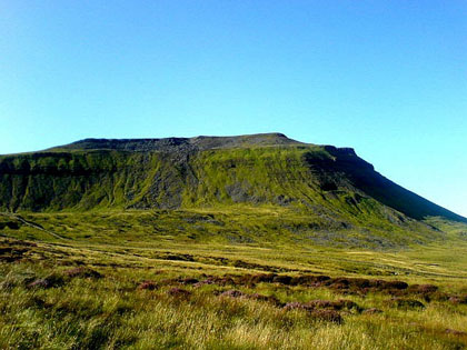 And Ingleborough, the last of there three, traditionally done.
