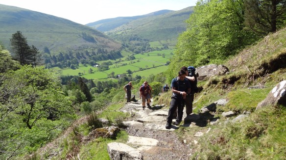 Beginning the climb up the Minffordd path at Cadair Idris