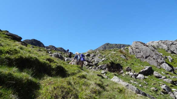 The path up got fairly steep in places...