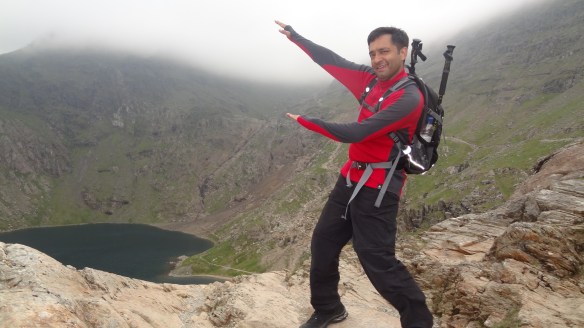 Kuldeep tries to imagine how big or how far the summit is away....