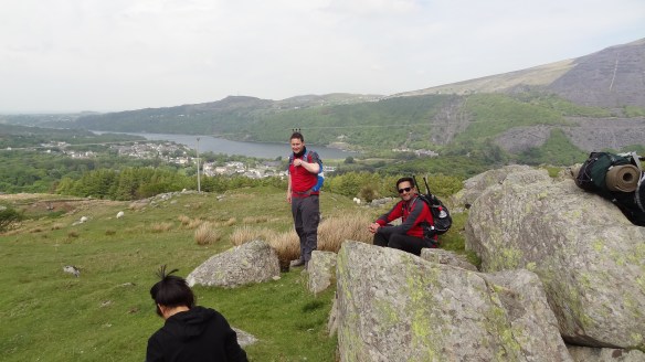 The Lake at Llanberis, and our finishing point, come finally into view.