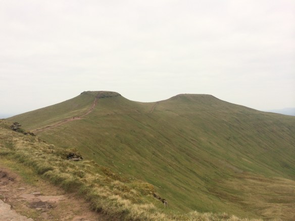 A closer view of Corn Ddu and Pen Y Fan (right).