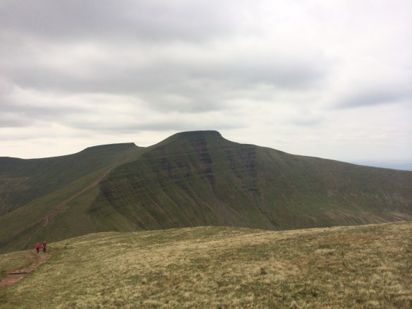 Pen Y Fan and Corn Ddu as seen from the top of Cribyn.