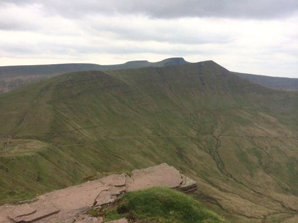 And finally Cribyn, Pen Y Fan, and Corn Ddu, as seen from the top of Fan Y Big.