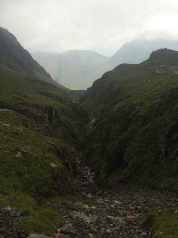 The corridor route down from Scafell Pike towards Great Gable - definitely the last time my camera came out o