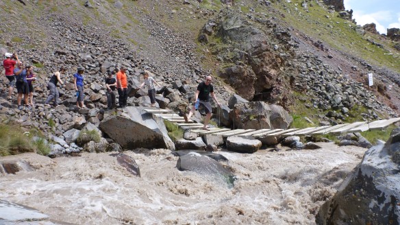 Andy didn't seem to be too phased by the bridge :)