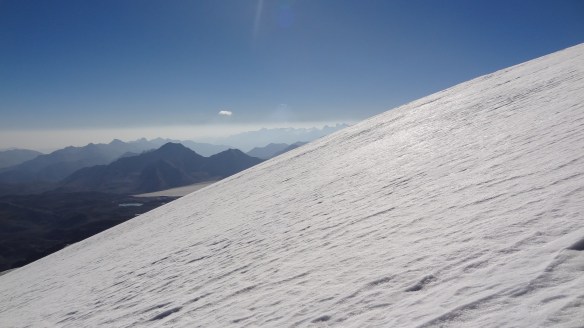 Looking East towards Georgia - the pitch of the mountain was consistently steep the whole way.