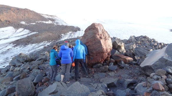 Getting ready for Youtube filming, on our final afternoon at High Camp.