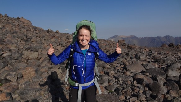 Happy to be heading out and down....