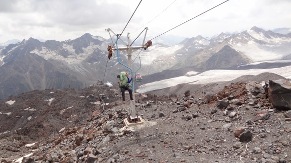 ....and finally arriving at the top station, just glad to have stopped travelling......