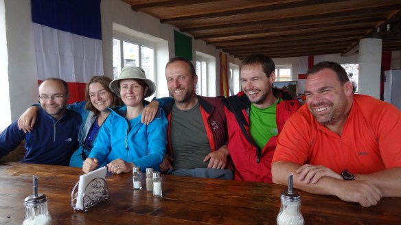 We have our last mountaintop lunch together.....