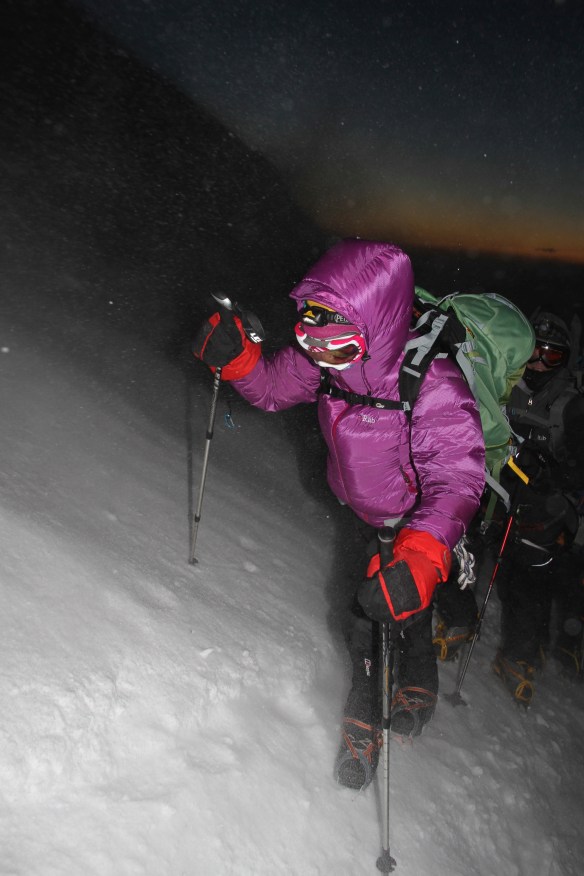 Katherine soldiers on just before the dawn.