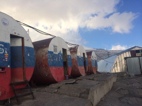 .....to our home for the evening - the barrels!