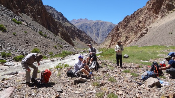 The first break, much needed, in the Guanacos Valley.
