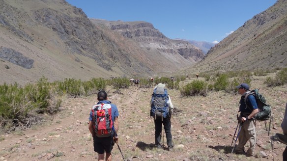 We spot the mule train coming up the valley behind us, always best to let them pass :)