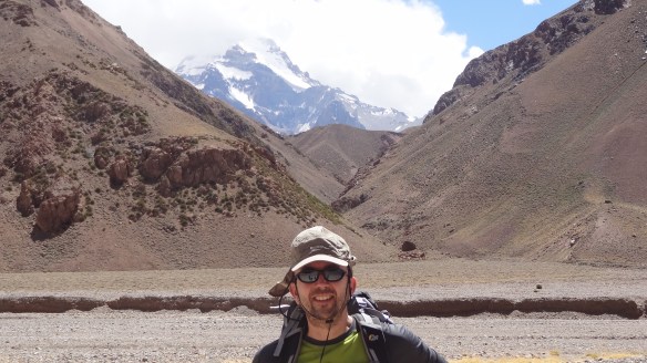 The first sighting of Aconcagua - a great Christmas present!