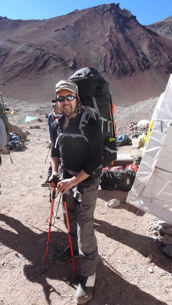 ....and so am I. This is what you call a brave face when you have 25kg on your back.