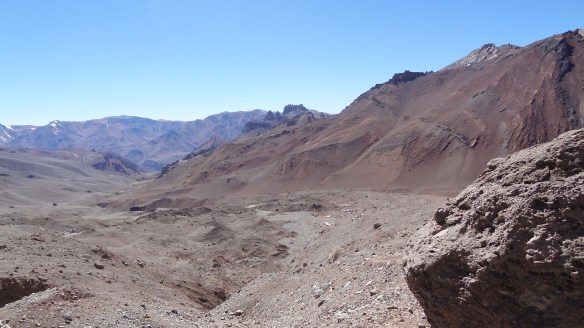 Not yet half way, but Base Camp is already a long way back down there.