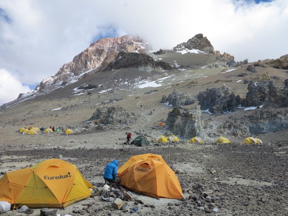 Camp Cholera, 6,000m (19,800 feet) - the summit feels like you can touch it from here....