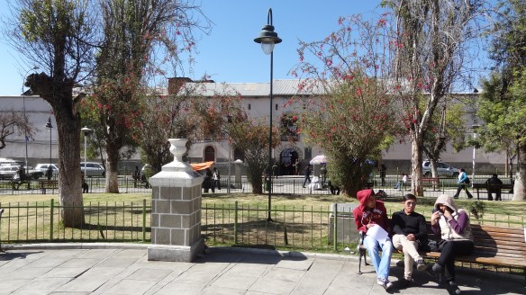 The infamous San Pedro prison. It almost looks nice from here, but believe me it isn't.