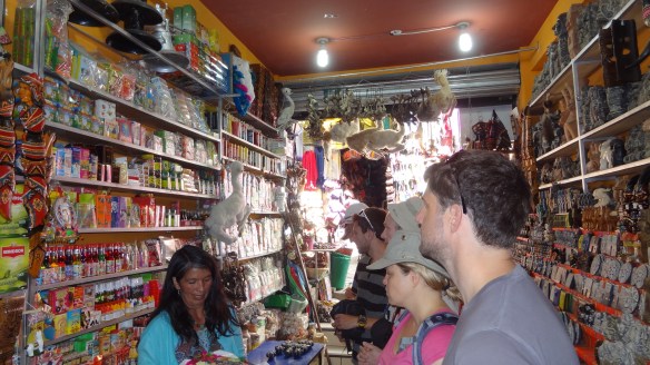 Inside on of the witches shops. Fascinating!
