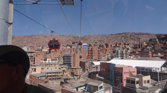 View from the cable car up to El Alto...