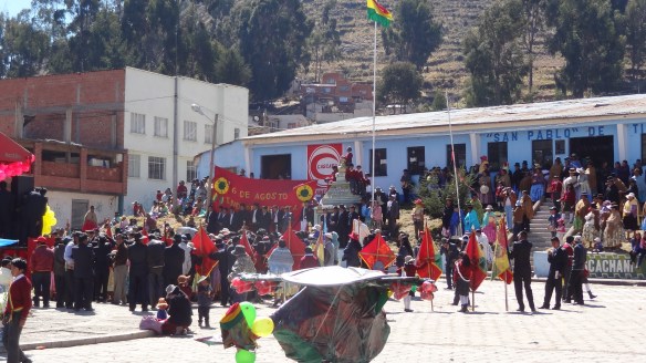 Meanwhile the 6th of August (still two days away) celebrations continued on the shoreline.