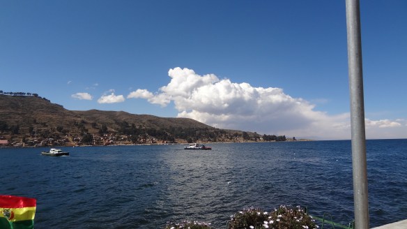 Our bus followed in an only slightly larger barge.