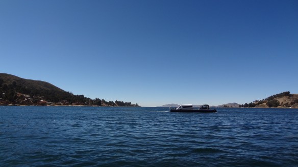 ....with the bus following alongside us separately.