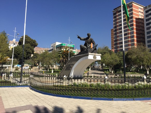 A typical downtown city square