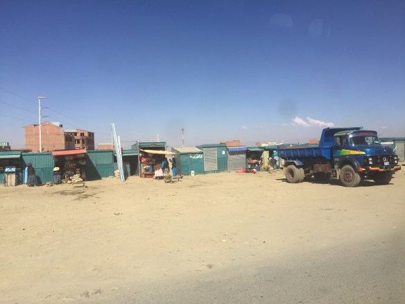 And more El Alto scenes - this is the main street. The back streets which we would go through were much more barren and scarier, I didn't dare get my camera or phone out, even in the bus.