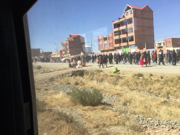 It may not look that big from here, but this parade must have been at least two miles long!
