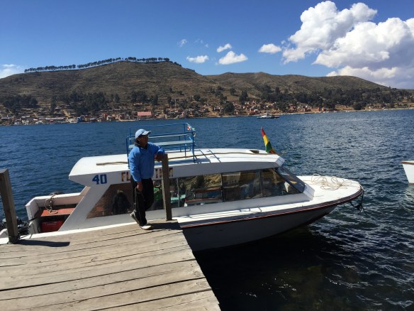 Our method of transport across the lake......