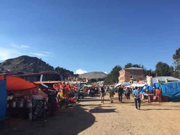 Walking back towards the hill in town.....