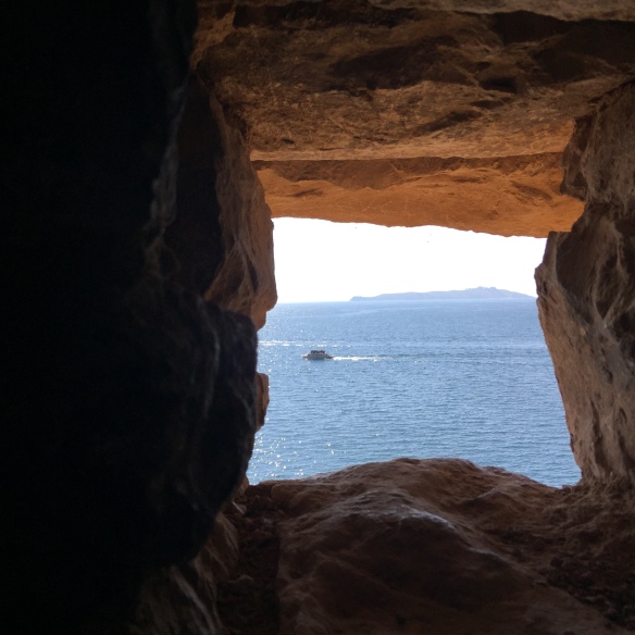 A view out from the stone fort.