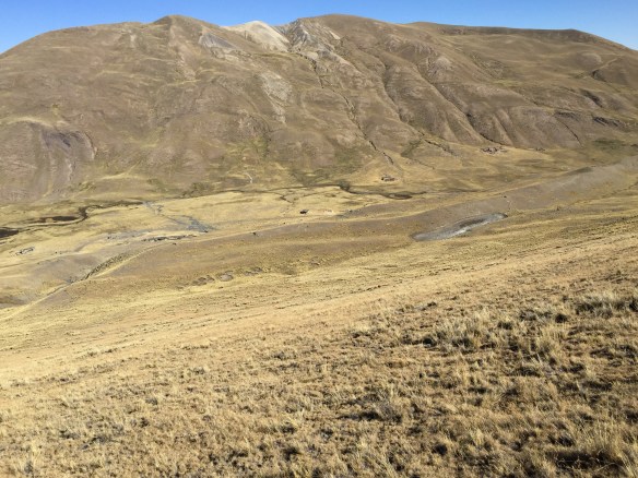 If you zoom in you'll see our tents are down there in that valley somewhere.