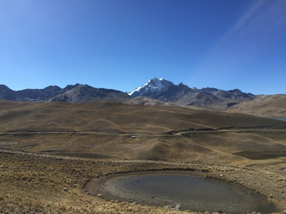 Huana Potosi - not looking quite so imposing here, but in real life it is quite a sight.