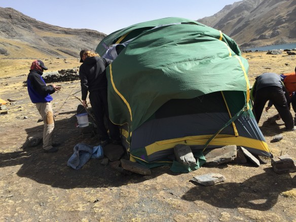 At first it was a case of how many could hold it steady.....