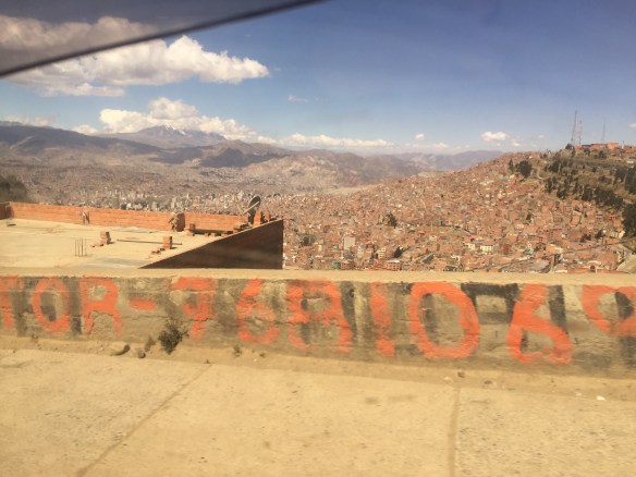 Although you do eventually get some good views down into La Paz.