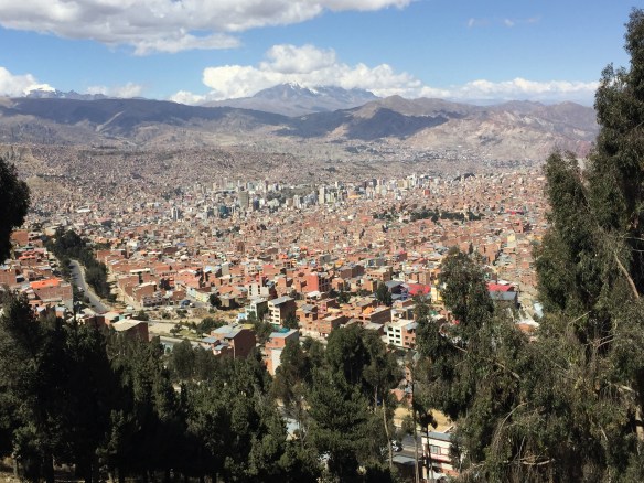A better view of the sprawling La Paz.