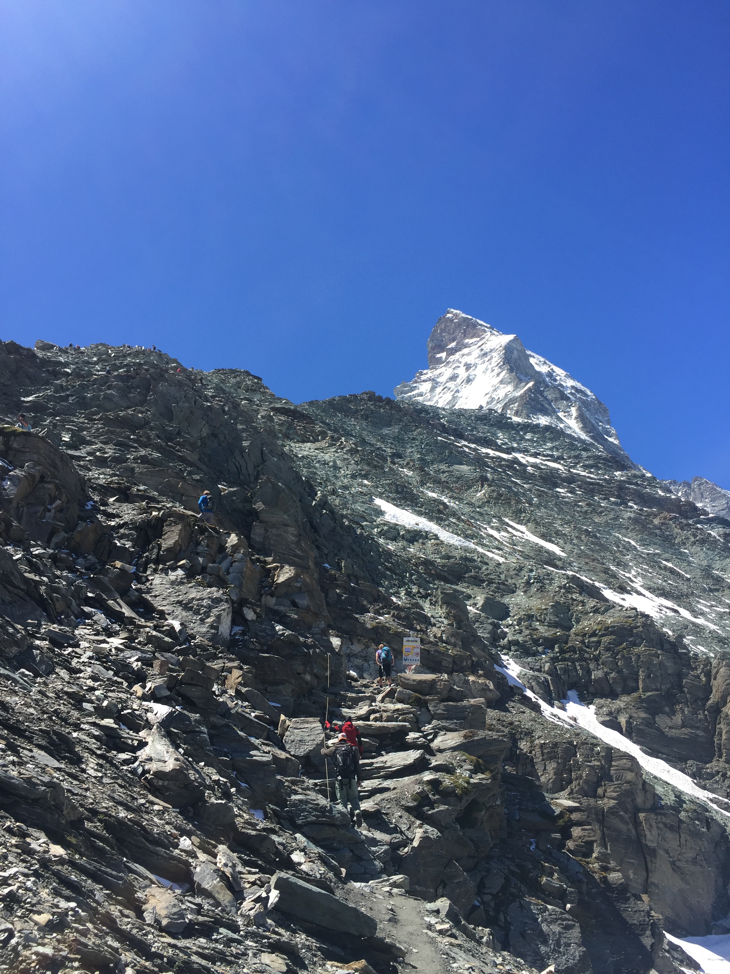 The path starts to wend its way up quite steeply....