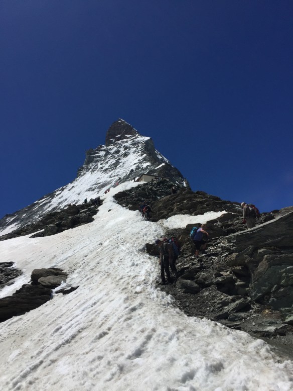 ...and finally the hut comes into view just in the snowline.